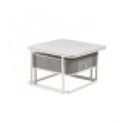 Маса за кафе Home ESPRIT Бял 70 x 70 x 45 cm - Комплекти маси и столове