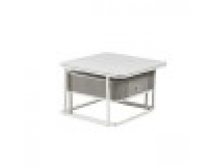Маса за кафе Home ESPRIT Бял 70 x 70 x 45 cm Маса за кафе Home ESPRIT Бял 70 x 70 x 45 cm
