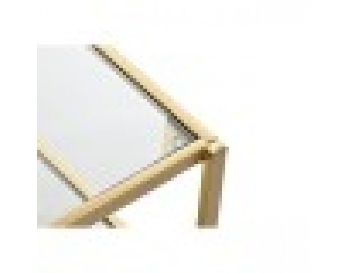 Маса за кафе DKD Home Decor Златен 120 x 50 x 45 cm Огледало Метал