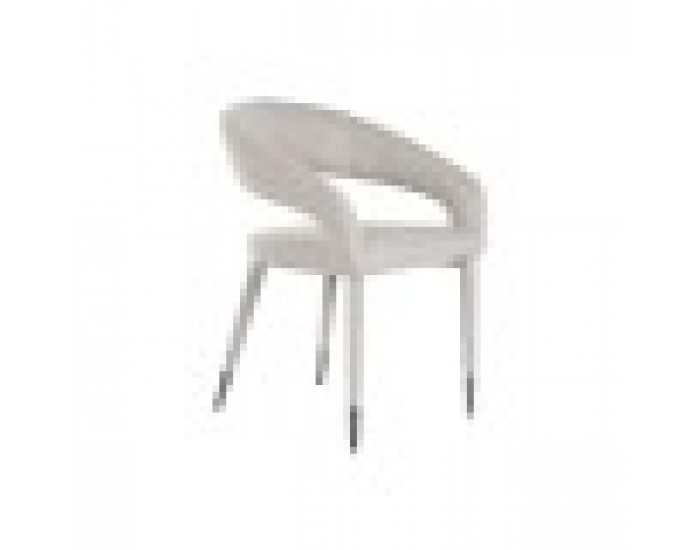 Трапезен стол Home ESPRIT Бежов полиестер Метал 57,5 X 60 X 81 cm