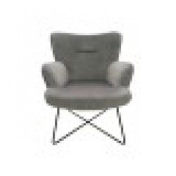 Фотьойл DKD Home Decor Сив Метал 67 x 81 x 87 cm - Комплекти маси и столове