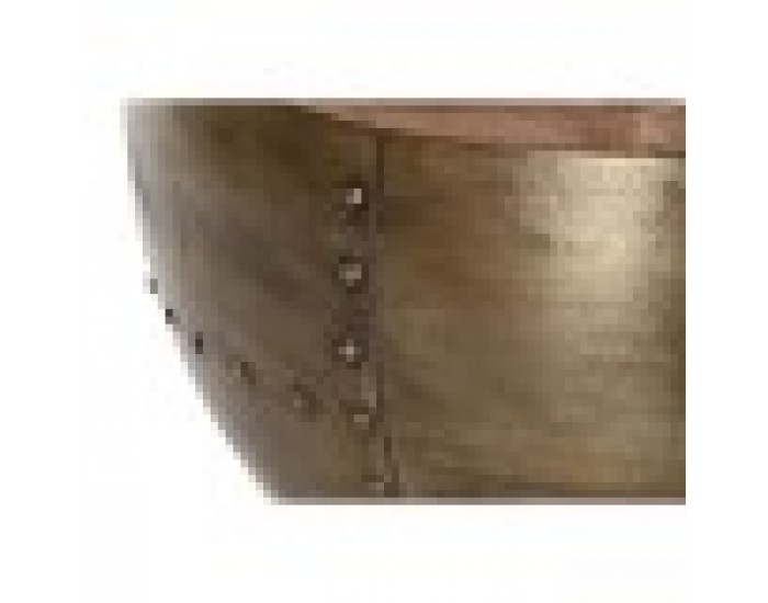 Помощна маса DKD Home Decor Метал Алуминий Дърво манго (68 x 68 x 44 cm)