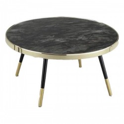 Маса за кафе DKD Home Decor, Кристал, Стомана, Glamour, 82,5 x 82,5 x 40 cm - Комплекти маси и столове