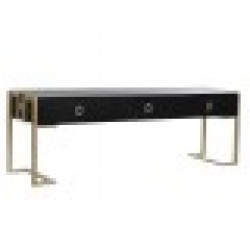 Маса за кафе DKD Home Decor Метал Дървен (150 x 36 x 48 cm) - Комплекти маси и столове