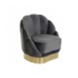 Фотьойл DKD Home Decor 86 x 80 x 85 cm Сив Метал Бял Тъмно сив - Комплекти маси и столове