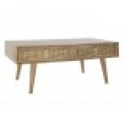 Маса за кафе DKD Home Decor Pатан Дърво манго (115 x 60 x 46 cm) - Комплекти маси и столове