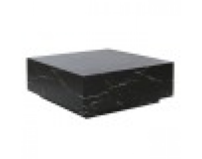 Маса за кафе Home ESPRIT Черен Дървен MDF 90 x 90 x 35 cm