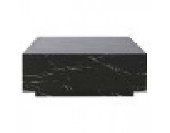 Маса за кафе Home ESPRIT Черен Дървен MDF 90 x 90 x 35 cm