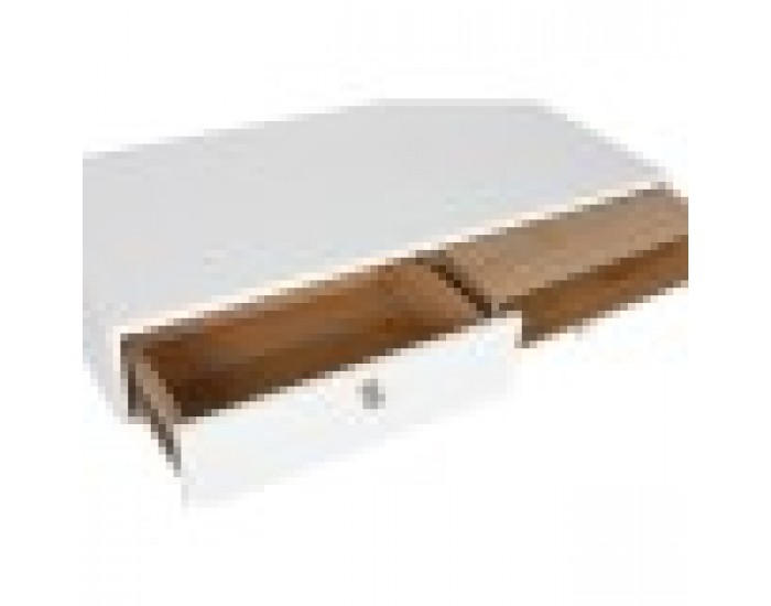 Маса за кафе Home ESPRIT Бял Естествен Полиуретан Дървен MDF 120 x 60 x 40 cm