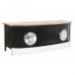Маса за кафе DKD Home Decor Черен 120 x 45 x 45 cm Желязо Дърво манго - Комплекти маси и столове
