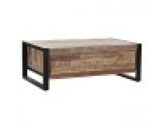 Маса за кафе DKD Home Decor Метал Aкациево дърво (110 x 60 x 40 cm)