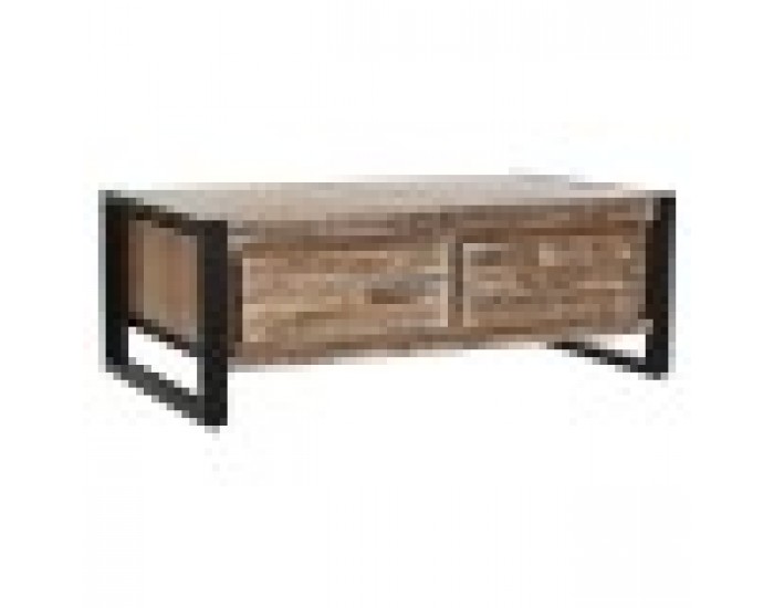 Маса за кафе DKD Home Decor Метал Aкациево дърво (110 x 60 x 40 cm)