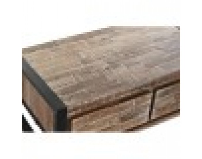 Маса за кафе DKD Home Decor Метал Aкациево дърво (110 x 60 x 40 cm)