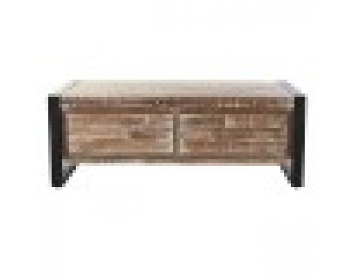 Маса за кафе DKD Home Decor Метал Aкациево дърво (110 x 60 x 40 cm)