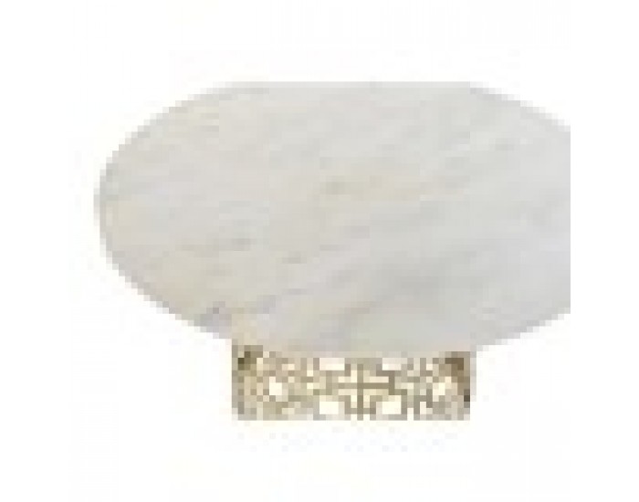 Помощна маса DKD Home Decor Метал Мрамор (76 x 76 x 43 cm)