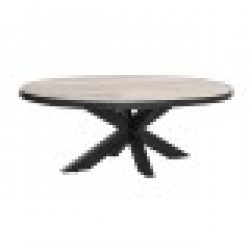 Маса за кафе DKD Home Decor Естествен Метал Дърво манго 130 x 70 x 45 cm - Комплекти маси и столове