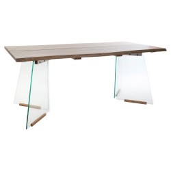 Трапезна маса DKD Home Decor, Кристал, Дървен, MDF, 180 x 90 x 76 cm - Комплекти маси и столове