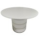 Трапезна маса Home ESPRIT Бял Cмърч Дървен MDF 120 X 120 X 80 cm Трапезна маса Home ESPRIT Бял Cмърч Дървен MDF 120 X 120 X 80 cm