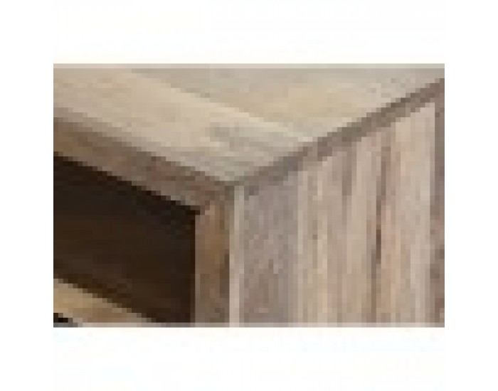 Маса за кафе DKD Home Decor Черен Светло кафяв Метал Дърво манго 120 x 60 x 45 cm