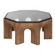 Маса за кафе Home ESPRIT Кристал Cмърч 99 x 99 x 46 cm Маса за кафе Home ESPRIT Кристал Cмърч 99 x 99 x 46 cm