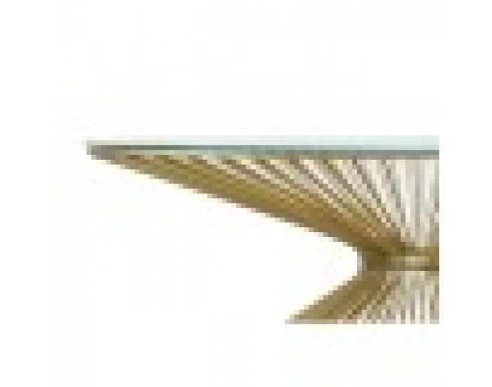 Помощна маса DKD Home Decor Златен Кристал Стомана 138 x 66 x 46 cm