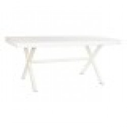 Трапезна маса DKD Home Decor Бял Метал Дърво манго 180 x 90 x 76 cm - Комплекти маси и столове