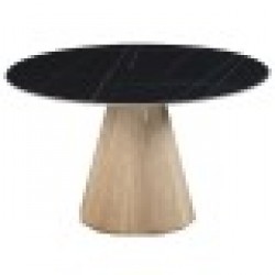 Трапезна маса Home ESPRIT Керамика Дървен MDF 120 x 120 x 75 cm - Комплекти маси и столове
