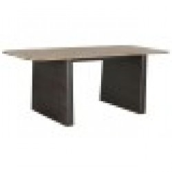 Трапезна маса Home ESPRIT Естествен Тъмно сив Ела 200 x 90 x 75 cm - Комплекти маси и столове