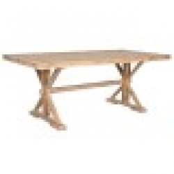 Трапезна маса Home ESPRIT Естествен Дървен 200 x 100 x 80 cm - Маси