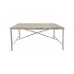 Трапезна маса Home ESPRIT Бял Желязо Дърво манго 160 X 90 X 80 cm - Маси