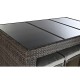 Комплект от маса с стола DKD Home Decor Зелен синтетичен ратан Стомана (7 pcs) (143 x 80 x 100 cm)
