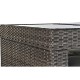 Комплект от маса с стола DKD Home Decor Зелен синтетичен ратан Стомана (7 pcs) (143 x 80 x 100 cm)