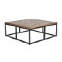 Маса за кафе Home ESPRIT Дървен Метал 120 x 120 x 45 cm - Комплекти маси и столове