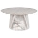 Трапезна маса Home ESPRIT Бял дърво Минди 150 x 150 x 75 cm Трапезна маса Home ESPRIT Бял дърво Минди 150 x 150 x 75 cm