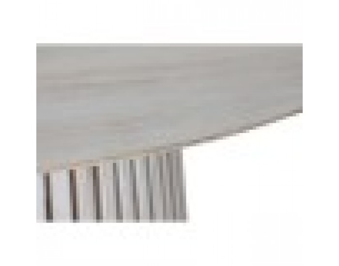 Трапезна маса Home ESPRIT Бял дърво Минди 150 x 150 x 75 cm Трапезна маса Home ESPRIT Бял дърво Минди 150 x 150 x 75 cm