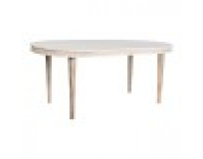 Трапезна маса DKD Home Decor Златен Бял Месинг Дърво манго (180 x 90 x 76 cm)