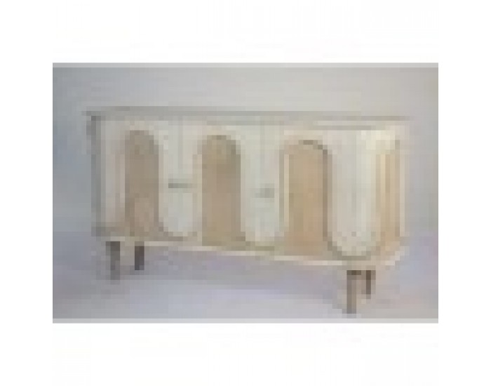 Трапезна маса DKD Home Decor Златен Бял Месинг Дърво манго (180 x 90 x 76 cm)