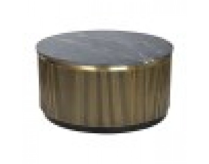 Маса за кафе Home ESPRIT Месинг Мрамор 90,5 x 90,5 x 45,5 cm