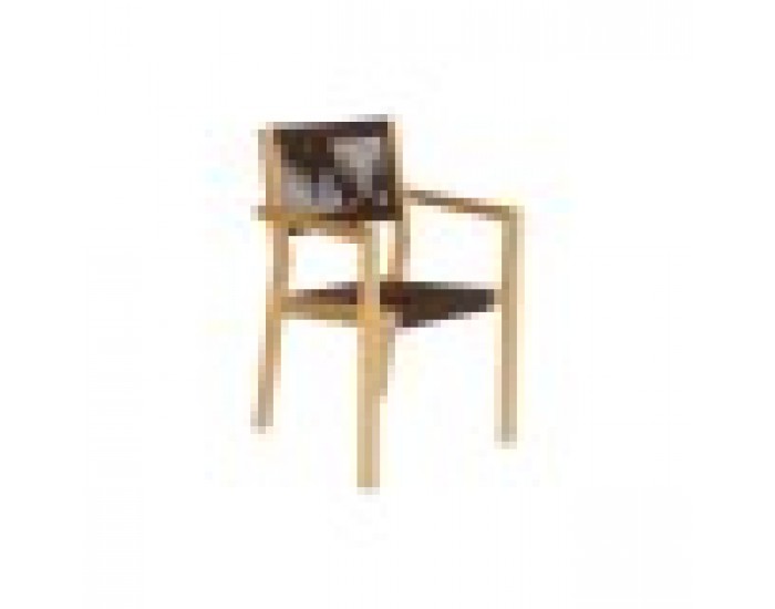 Комплект от маса с 4 стола DKD Home Decor 90 x 90 x 75 cm Тик Въже