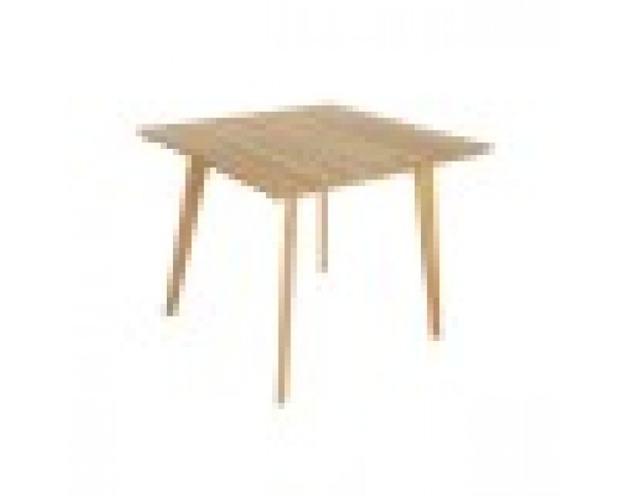 Комплект от маса с 4 стола DKD Home Decor 90 x 90 x 75 cm Тик Въже
