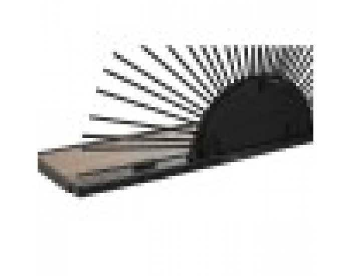 Лавица Home ESPRIT Черен Естествен Метал Дървен MDF 58 x 10,5 x 28 cm Стенен