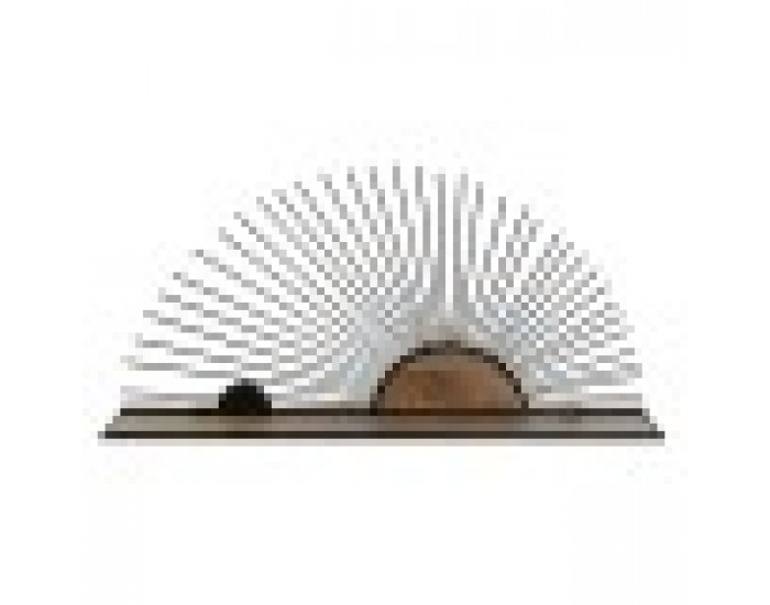 Лавица Home ESPRIT Черен Естествен Метал Дървен MDF 58 x 10,5 x 28 cm Стенен