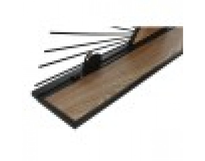 Лавица Home ESPRIT Черен Естествен Метал Дървен MDF 58 x 10,5 x 28 cm Стенен