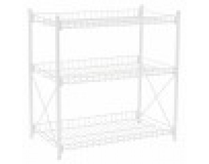 Лавица Confortime Метал Бял 52 x 34 x 55 cm (2 броя)