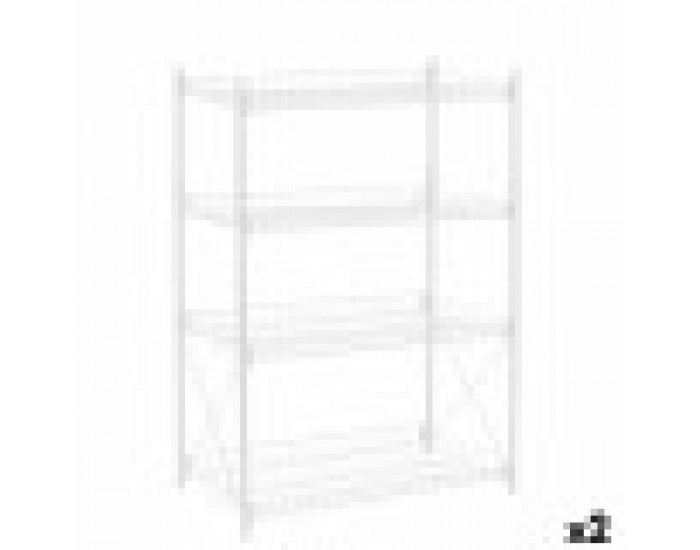 Лавица Confortime Метал Бял 52 x 34 x 86 cm (2 броя)