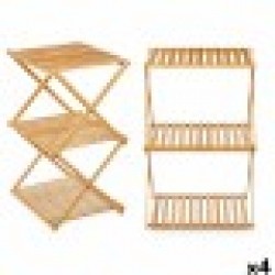 Лавица GiftDecor CH68220-5 Естествен Бамбук 40 x 62 x 33,5 cm (4 броя) - Етажерки