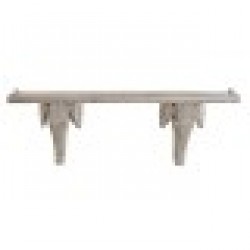 Рафтове DKD Home Decor Бял Естествен Дърво манго 78 x 15 x 28 cm - Етажерки