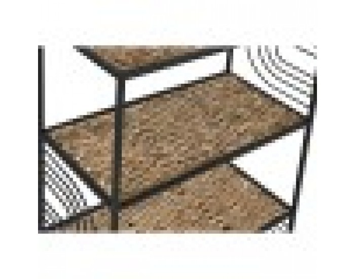 Лавица Home ESPRIT Черен Метал влакно 50 x 25 x 88 cm