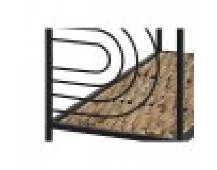 Лавица Home ESPRIT Черен Метал влакно 50 x 25 x 88 cm