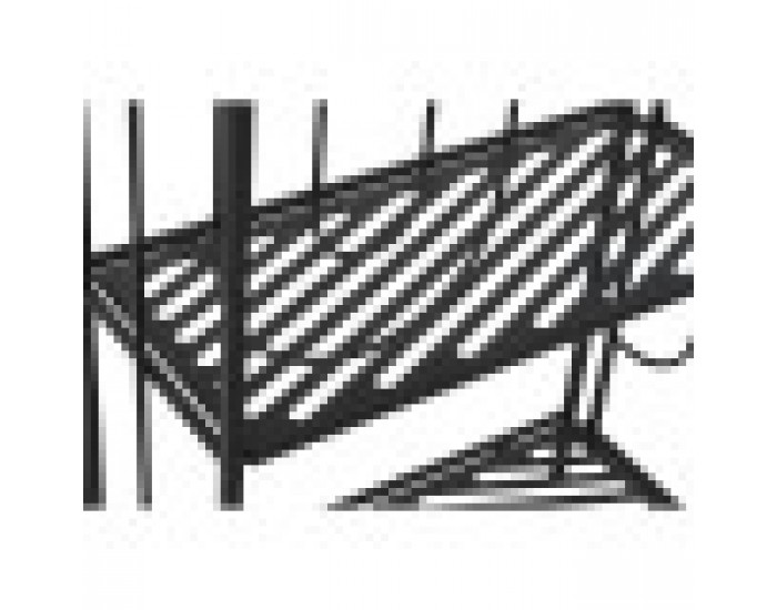 Лавица Home ESPRIT Черен Метал 60 x 27 x 160 cm